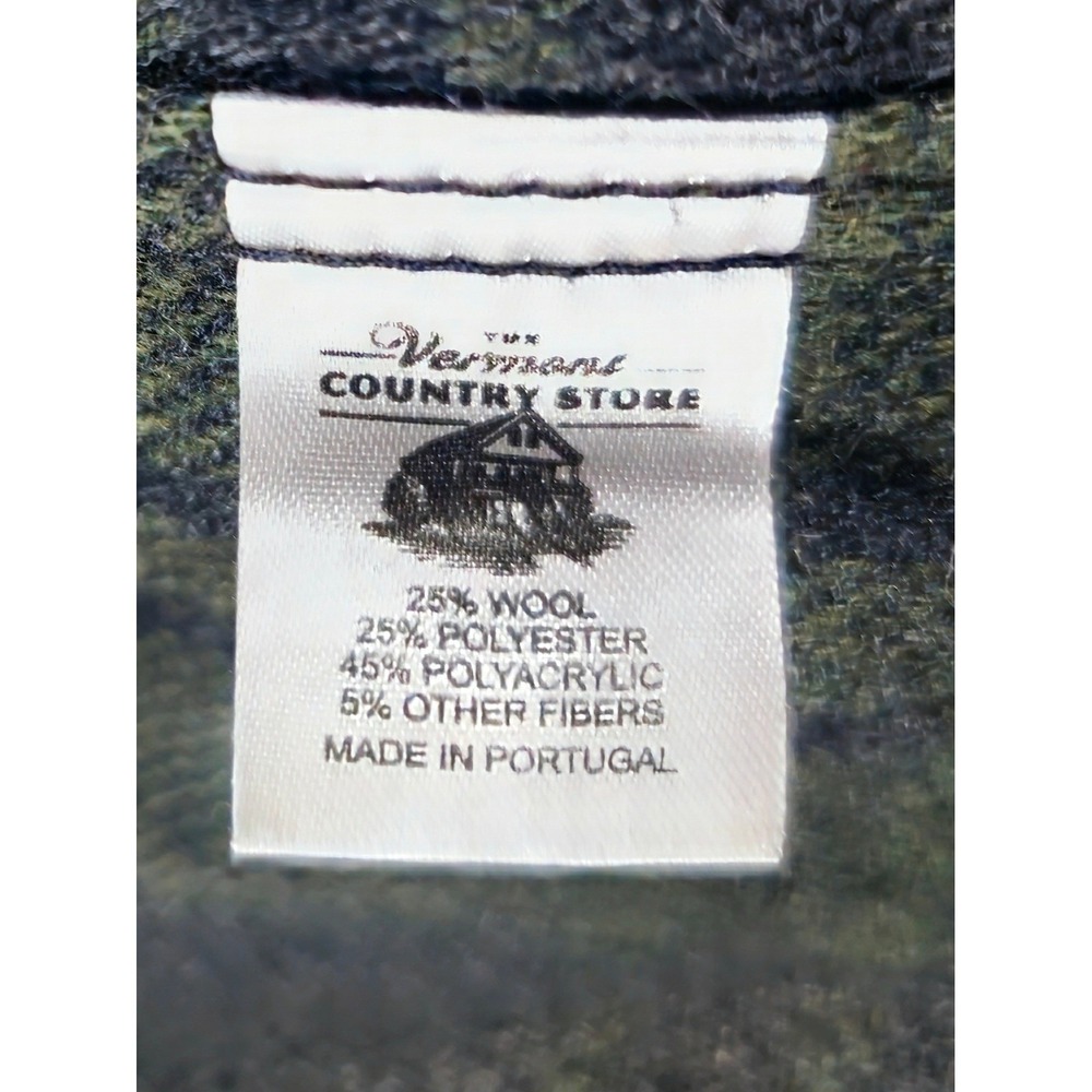 Vintage Wool Blend Plaid Flannel Shirt Jacket Snap Large 80s Orton Brothers - Picture 4 of 12